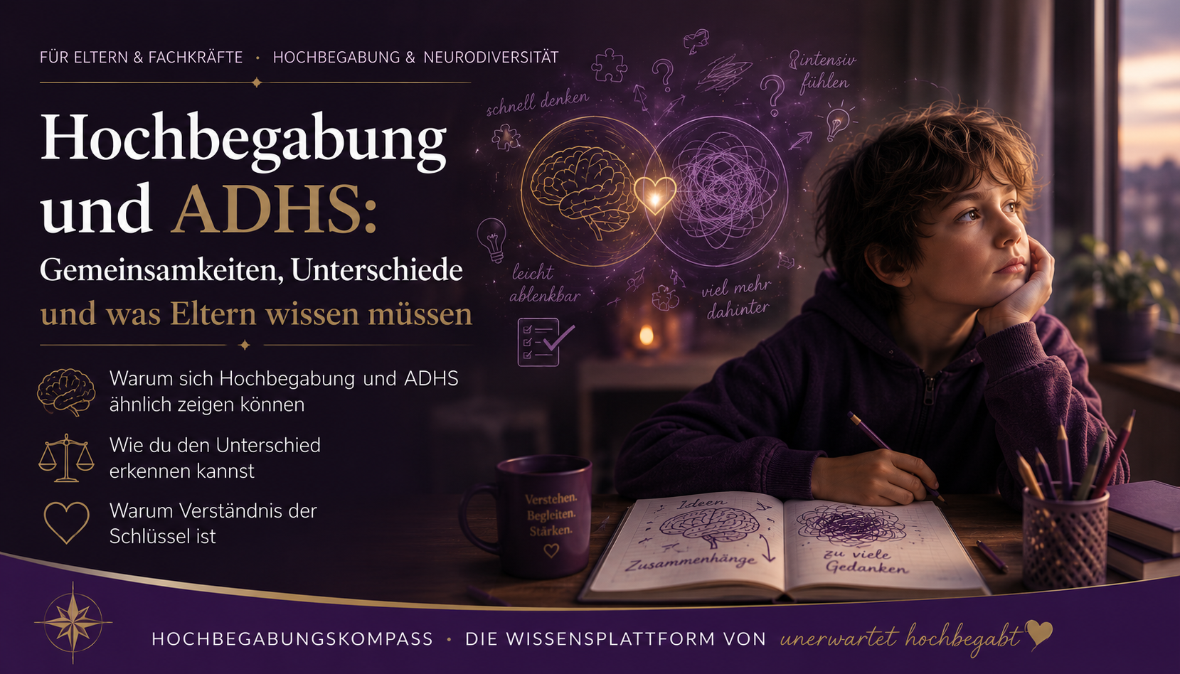 Hochbegabung und ADHS: Gemeinsamkeiten, Unterschiede und was Eltern wissen müssen