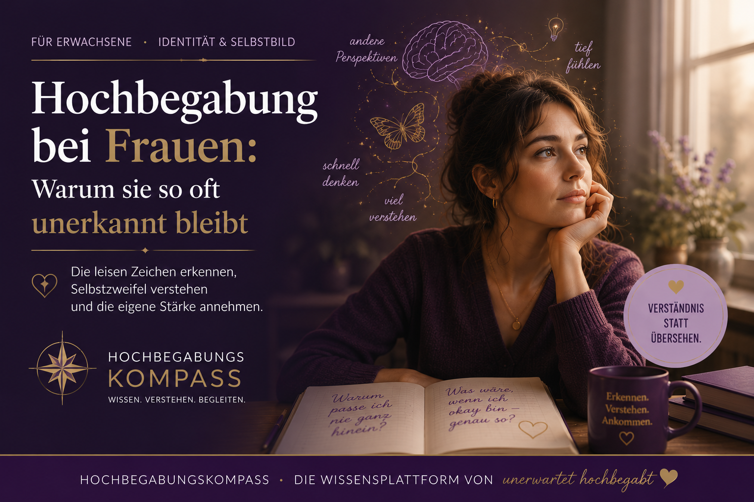Hochbegabung bei Frauen: Warum sie oft unerkannt bleibt