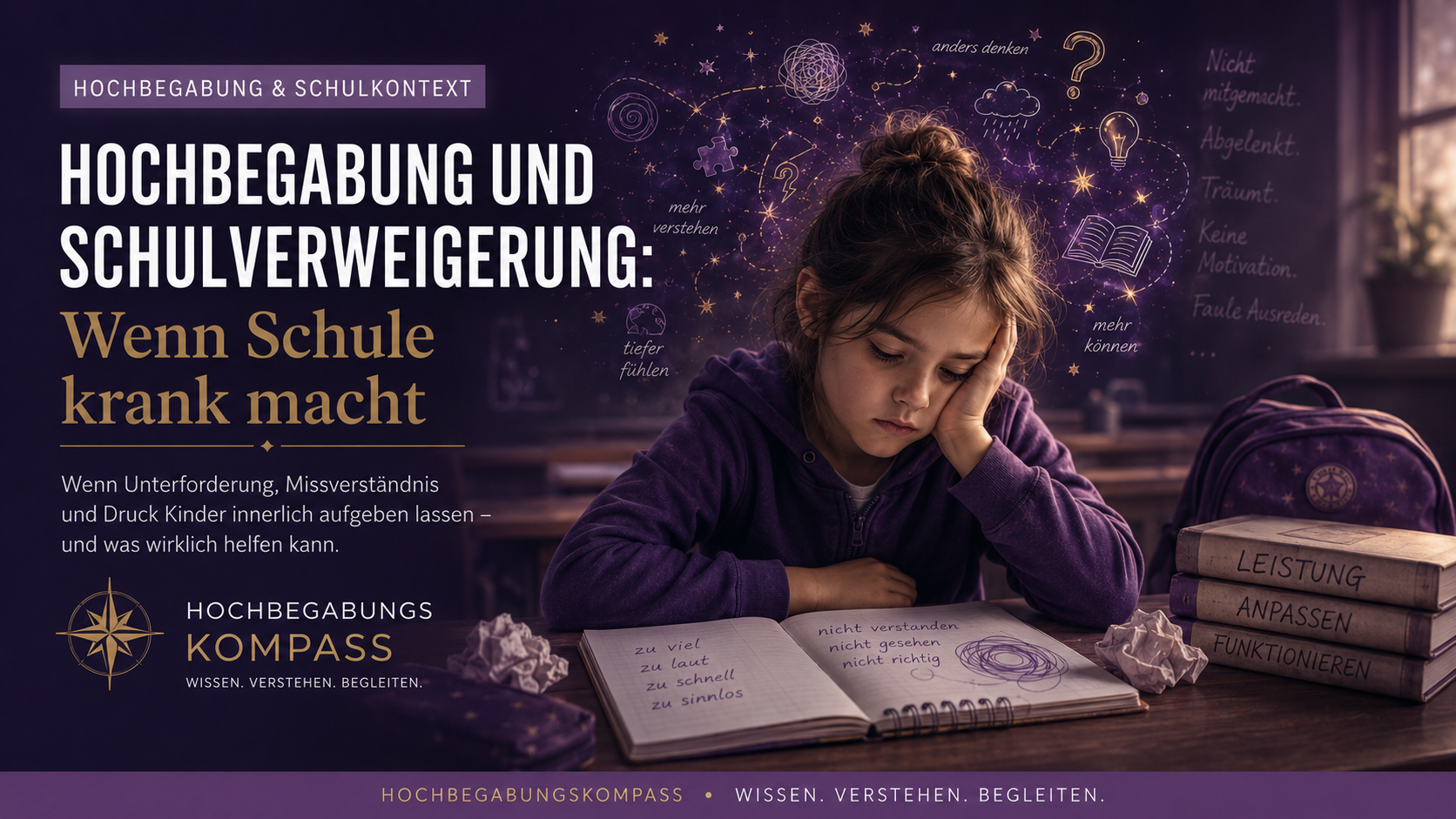 Hochbegabung und Schulverweigerung: Wenn Schule zur Belastung wird
