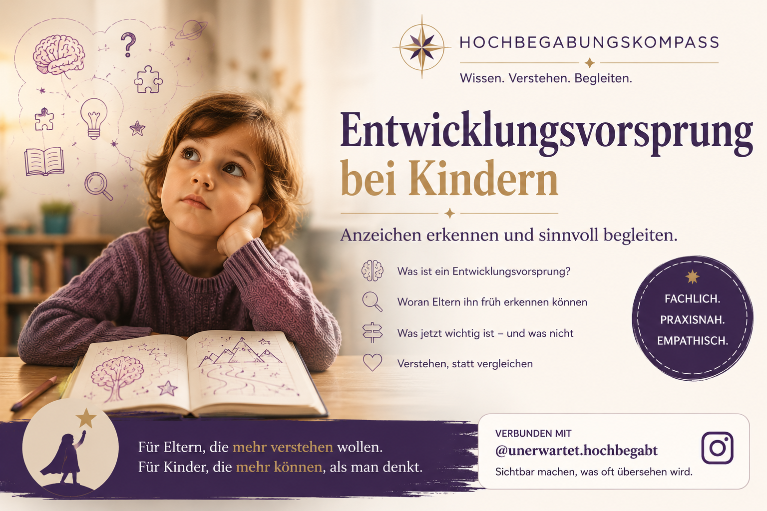 Entwicklungsvorsprung bei Kindern: Anzeichen und nächste Schritte